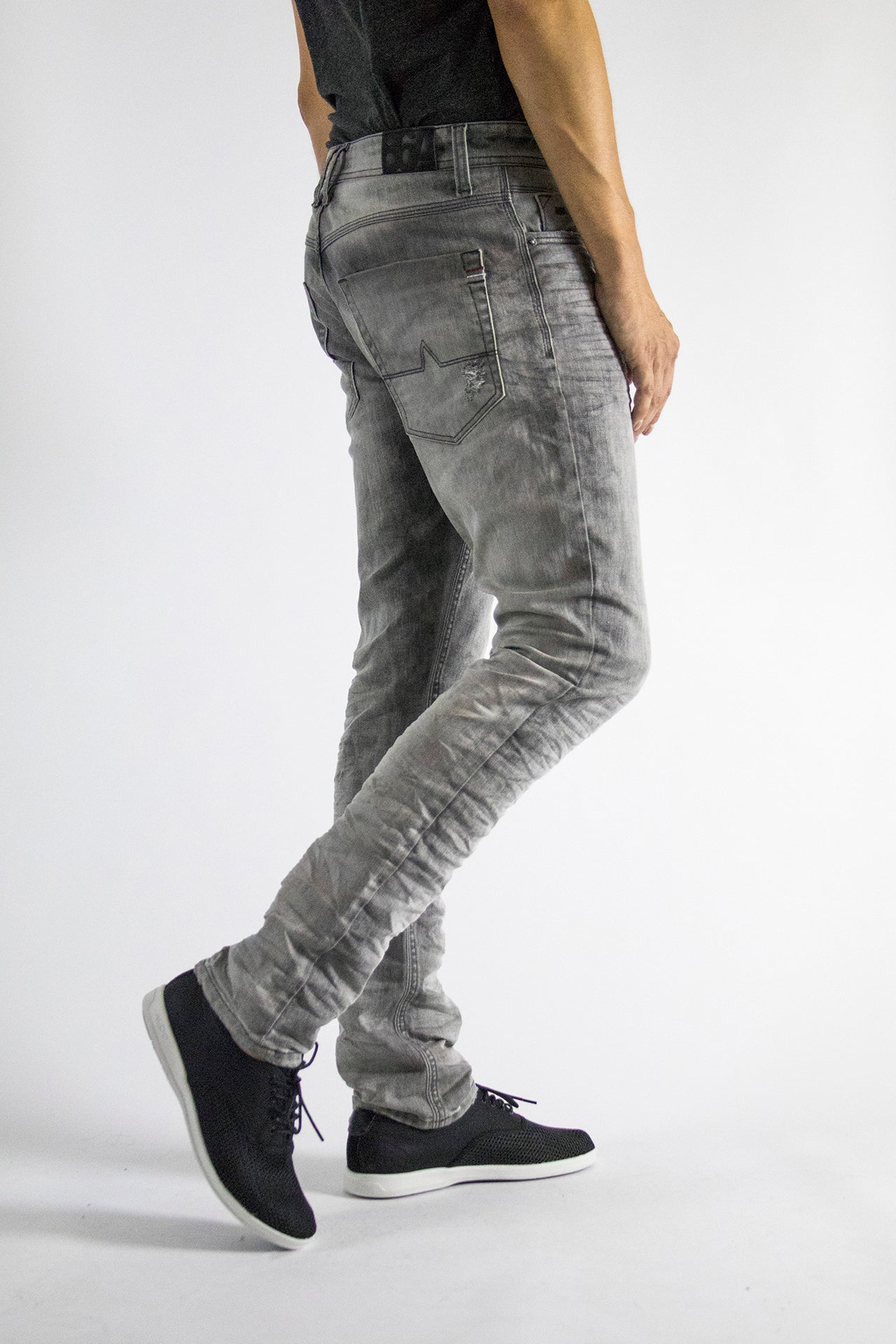 gray washed slim jeans 4.01.0202