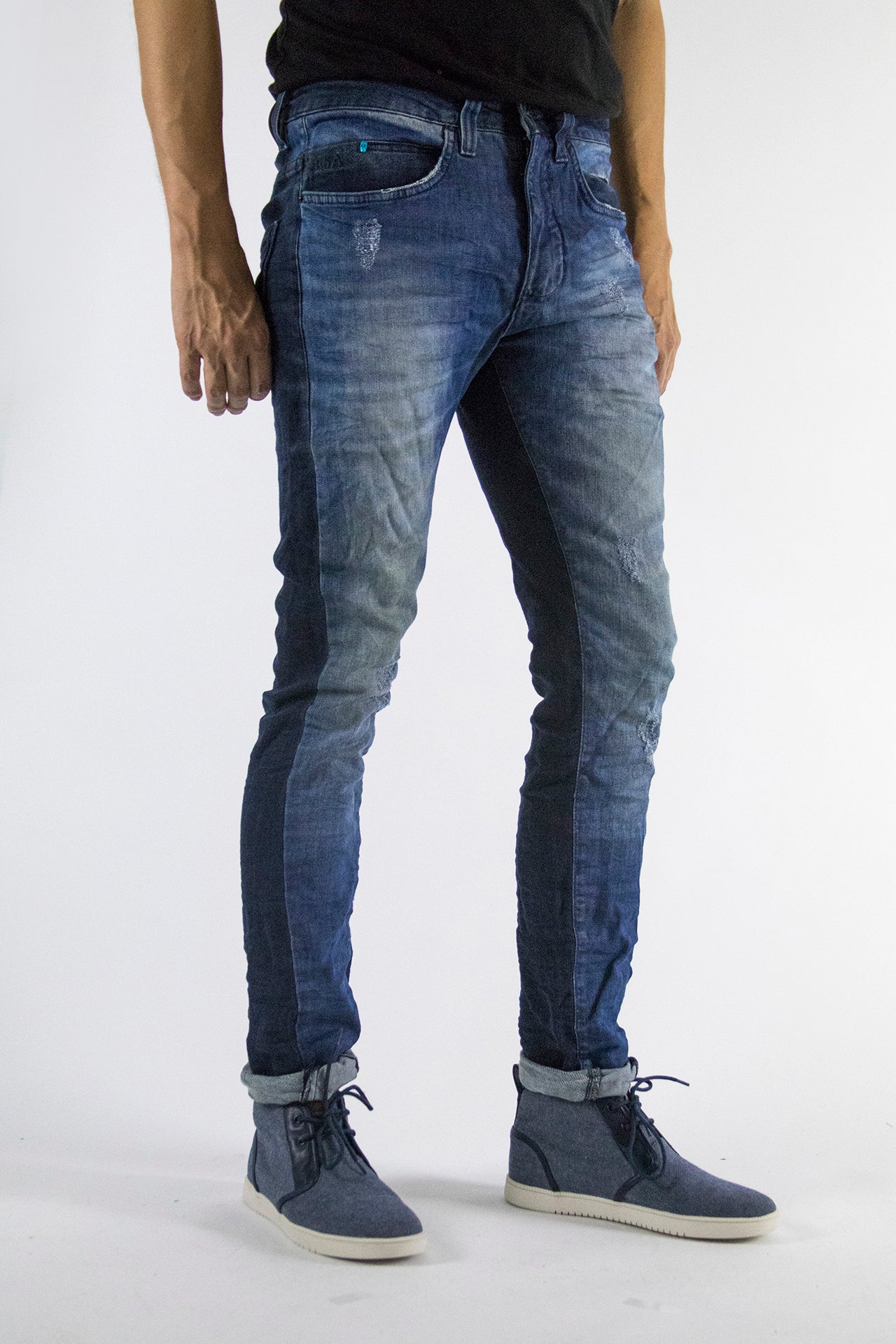 light and dark straight jeans 4.01.0030